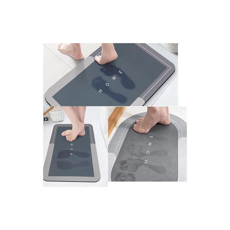 Alfombra de baño Antideslizante, Absorbente, Absorbente de 60 x 40