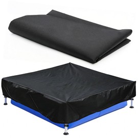 4 x 4 Ft Mini Frame Pool Cover for Frame Above Ground Pools, Square Waterproof Swimming Pool Cover with Tie-Down Ropes, Pool Cover for Outdoor Swimming Pool, Uv Resistance, Windproof Waterproof