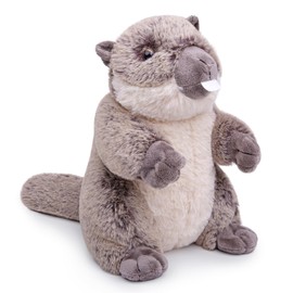 Tiny Heart Prairie Dog Plush Toy for Children, Brown Prairie Dog, 9 in Simulation of a Cute Prairie Dog Plush Toy, Soft Stuffed Toy Cushion Suitable for Bedroom