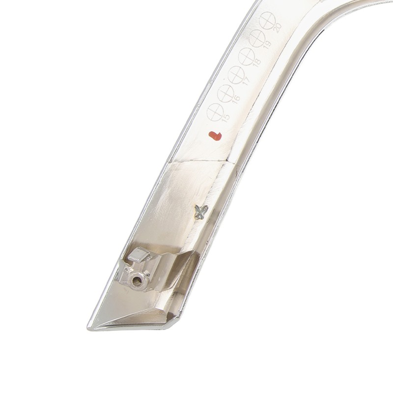 Front Bumper Lower Chrome Trim ABS Side Molding Strips Replacement
