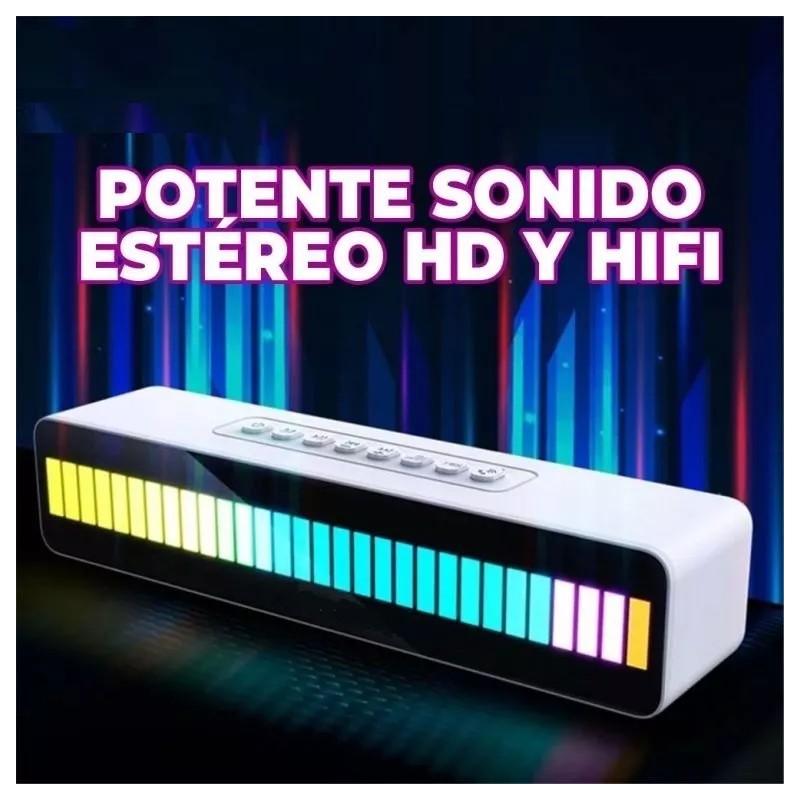 EGTMA Bocina Sound-bar Con Luces Rgb Inteligentes Portátiles
