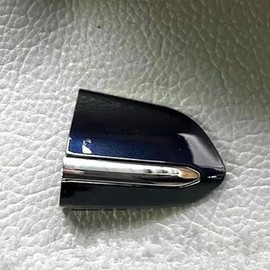 fitfoyo Front Exterior Left Driver Side Door Handle Lock Bezel Cover Cap Fit for Ford Fusion 2013-2020, for Edge 2015-2020 (Blue with Chrome)