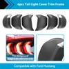 MAX COOL 6pcsPCS Car Tail Light Lamp Cover Trim Frame