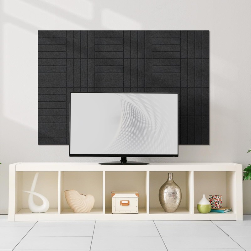 Vieshful Self Adhesive Acoustic Panels – 12"x12"x0.4" High-Density Soundproof Wall
