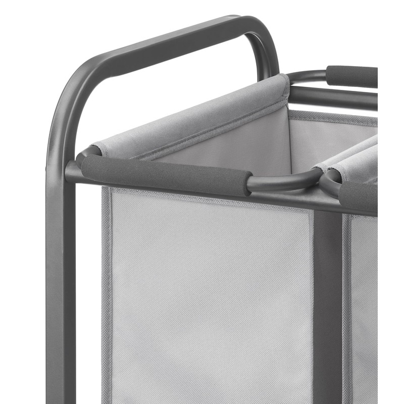 Whitmor Triple Laundry Sorter - 3 Removable Bags with Easy-Grip