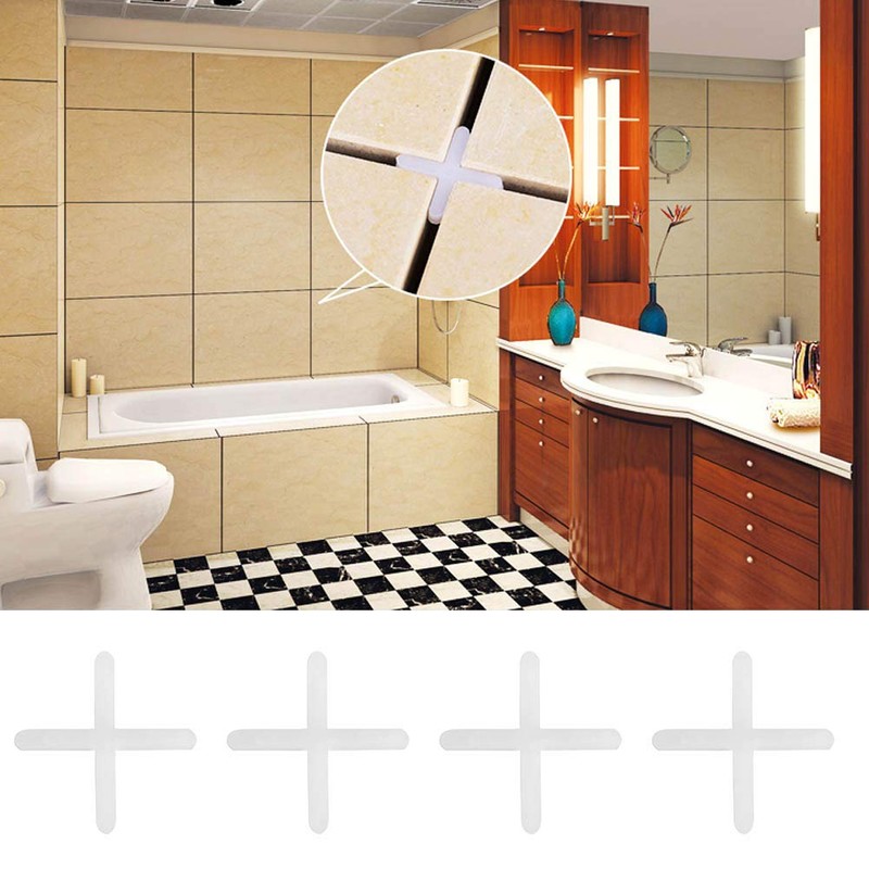 Heayzoki 2500Pcs Tile Spacers,Ceramic Tile Spacers,1mm/1.5mm Replaceable Tile Levelers Spacers