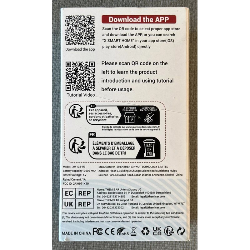 Unbranded BNIB Visualizable Wifi Smart Doorbell U9 Sealed 3600mAH Motion