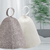 Samcos Sauna Hat, Set of 2, Sauna Cap, High Heat