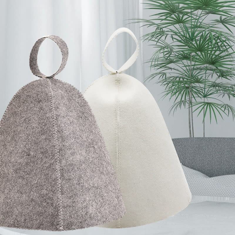 Samcos Sauna Hat, Set of 2, Sauna Cap, High Heat