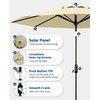 GarveeLife 10 Ft Patio Umbrella with Solar Lights, 8 Ribs