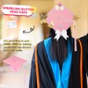 24 Pieces Glitter Cardstock for Grad Caps, DIY Grad Cap