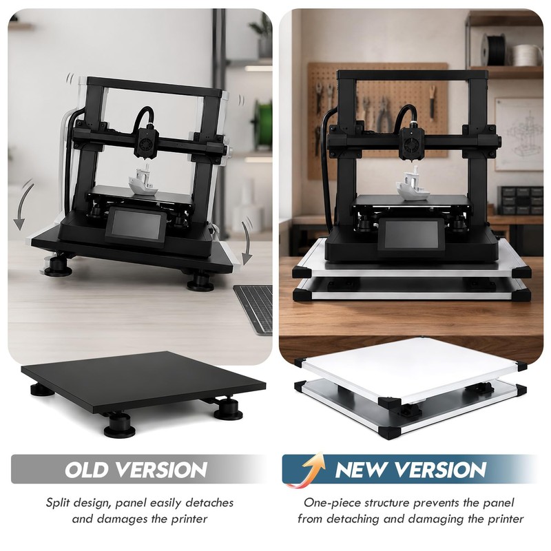 3D Printer Anti-Vibration Base, 30KG Load Noise Reduction Platform