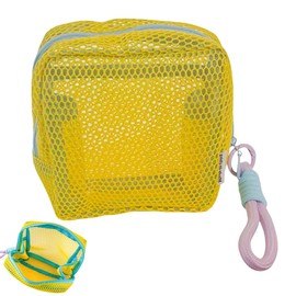 KENASTA Cosmetic Pouch, Mesh Pouch, Large Capacity, Lightweight, Breathable, Storage Pouch, Women's, Pouch, Multi-functional, Handbag, Convenient to Carry, Travel Pouch, Cosmetics Pouch, Toiletries