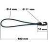 Holdon® Tarpaulin Clips Midi Black + 18 cm Diameter 4
