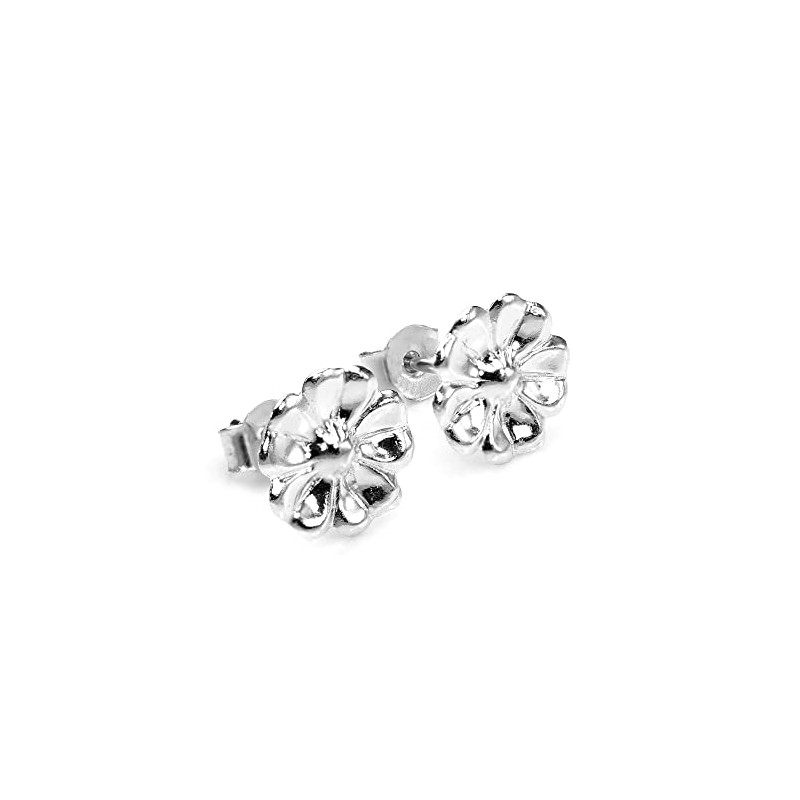 Sterling Silver Flower Stud Earrings