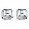 Perlator SLC 11000598 Water-Saving Shower Head M24 Chrome-Plated Set of