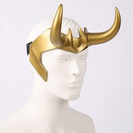 HOMELEX Loki Crown Horns Mask Superhero Helmet Horns Cosplay Costume Accessories for Adult Teens Cosplay