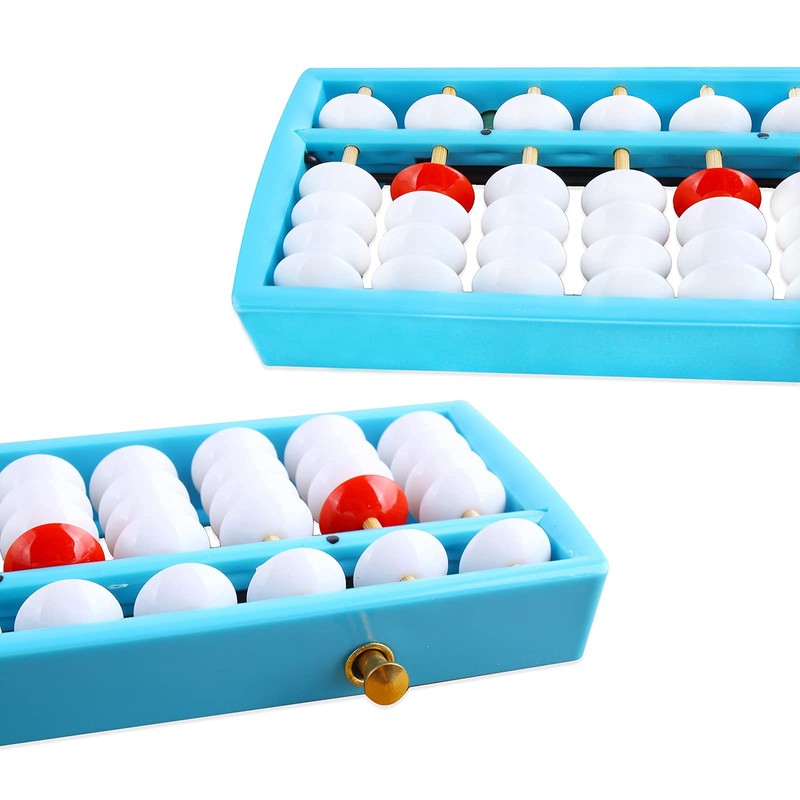 Larcele Pearl Arithmetic Abacus Counting with Reset Button School Supplies