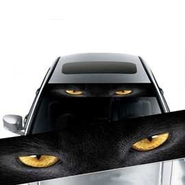 Car Windscreen Sticker, Car Front Rear Window Windscreen Sticker, Car Sun Protection, Reflective Car Sticker, Waterproof DIY Sticker, Car Styling Decoration, Leopard #1