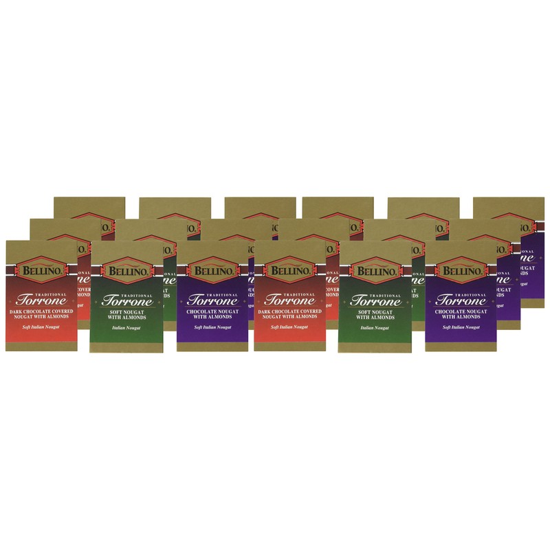 Bellino Assorted Torrone (Nougat) Candy, 6.35 Ounce Box