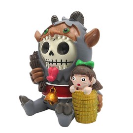 Pacific Trading Furrybones Krampus Skeleton in Costume Figurine