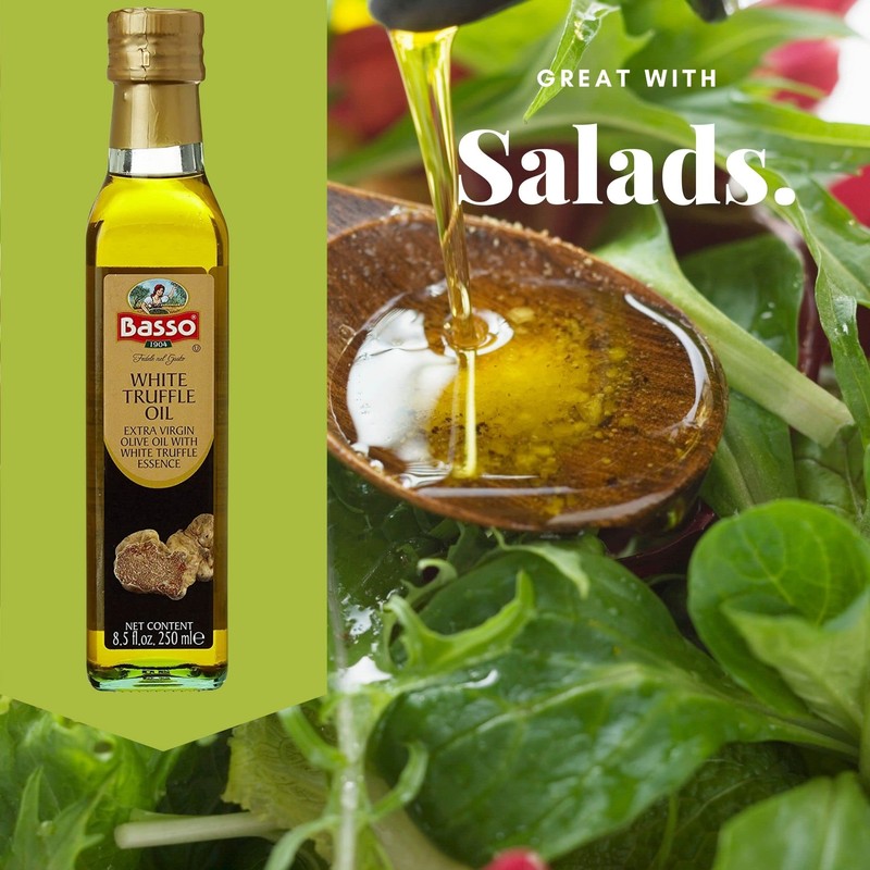 6 Pack, White Truffle Oil, Large Size 8.5oz (250 ml),
