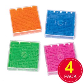 Baker Ross AW502 3D Maze Games (Pack of 4), Assorted