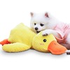Mellow Dog Calming Duck, Calming Duck Dog Toy Bright Yellow,