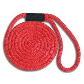 MadDogProducts Solid Braid Nylon Dock Line - Red, 1/2" x 15'