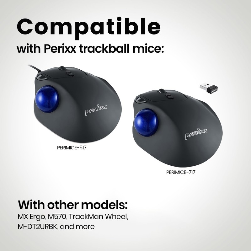 Perixx PERIPRO-303GB - Bola de Repuesto pequeña de 34 mm