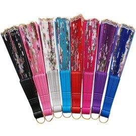 8 Piece Floral Fan, Gorgeous Design, Japanese Style, Fashion, Accessories, Decoration, Japanese Fan, Festival, Fireworks, Set of 8