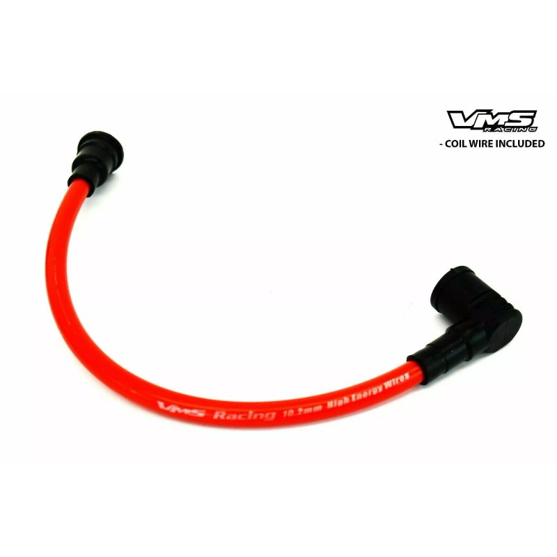 VMS RACING RED 10.2MM SPARK PLUG WIRES CABLES FOR 92-96