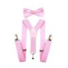 SUNTRADE Kids Clip-on Suspenders Elastic Y-Shape Adjustable with Clips and