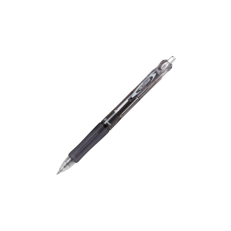 Pilot BAB150EF-10BB Permanent Ballpoint Pen, Acroball 150, 0.5, Black, 10