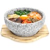 Acshio Dolsot Bibimbap Bowl, 27 Oz Korean Stone Bowls Cooking