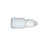 100 Gotero Farmaceutico Plastico Blanco Tapa Inserto 10 Ml