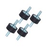 Rubber Mount Damper for Air Compressor, Engine Shock Isolator, Threaded