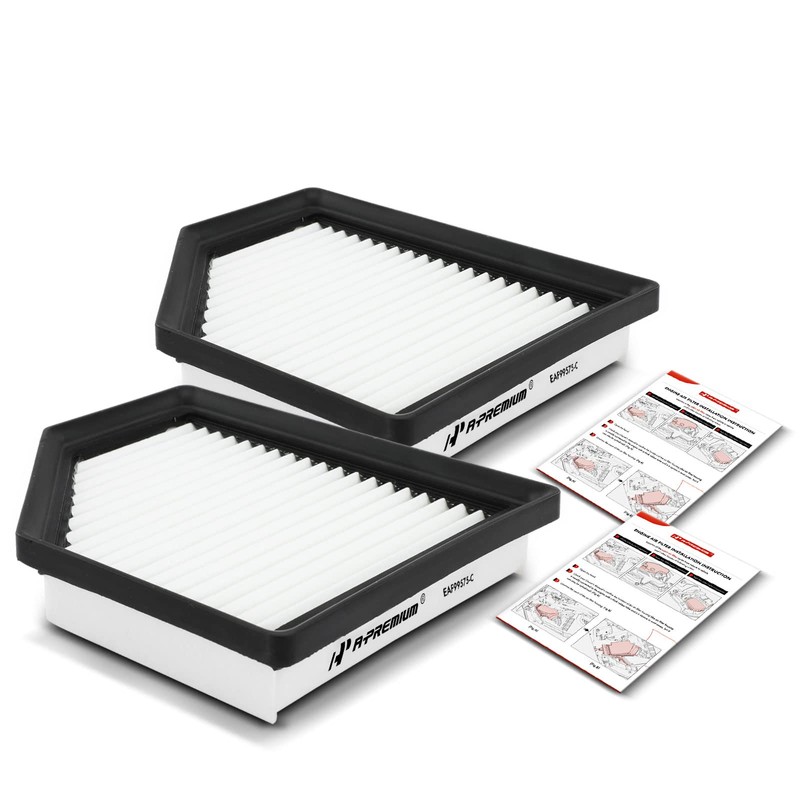 Filtro de aire de motor A-Premium de 2 piezas compatible