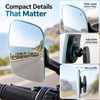 Wide-Angle Blind Spot Mirror for Car & Motorcycle – 360°