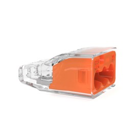 IDEAL Electrical 30-1033P Orange in-Sure Push-in 3-Port Connectors (100-Pack)
