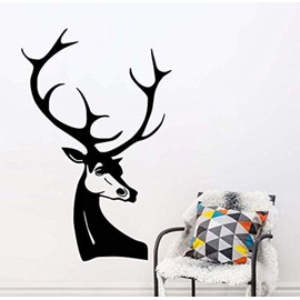Deer Head DIY Removable Art D Design House Decorative Wallpaper for Kids Room Home Decor Wall Decals Decor Vinyl Sticker IR8286