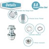 260Pcs Flange Hex Bolts and Nuts Kit,M8 x1.25 (M6 x1.0