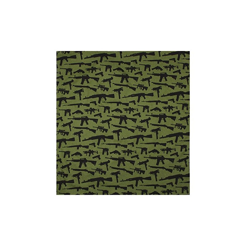 Rothco Bandana - Gun Pattern - Olive Drab