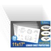 Antner 11x17 Inch Sheet Protectors (50-Pack) - Ledger Size Heavy