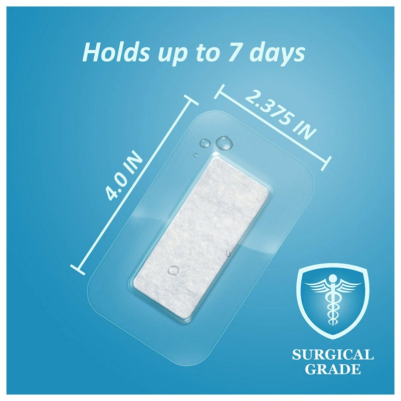Nexcare Tegaderm + Pad Transparent Dressing, Clear Breathable Dressing Holds