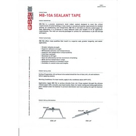 GSSI Sealants Butyl Tape 1/8" x 1" x 40' Gray (1 Roll) Seal Windows, Air Conditioning, RV, and Refrigeration Stronger Than Putty Tape