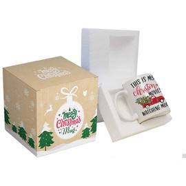 BLUE RIBBON Christmas Gifts, This is My Christmas Movies Watching Mug, in Decorative Box (15 oz)