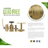 3/4 inch No Lead Cast Brass Stop And Waste Valve