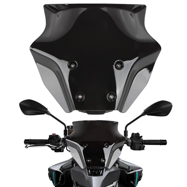 2021-2024 MT09 FZ09 Windscreen with Bracket- Motorcycle MT09 Windshield FZ-09