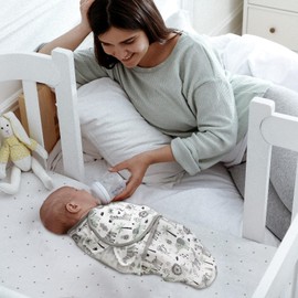 GLLQUEN BABY Swaddles Pucksack Baby 0-3 Monate,100% Bio-Baumwolle Baby Schlafsäcke für Neugeborene,Oeko-tex100 Schlafsack für Kleinkinder,Unisex 3er Pack Wickel
